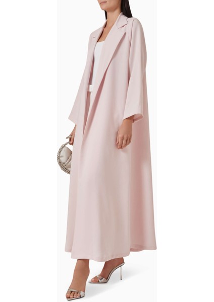 Modern Minimalist Notched Collar Abaya Uzun Kollu Aline Silueti ile Şıklığı Yansıtıyor fiyatları