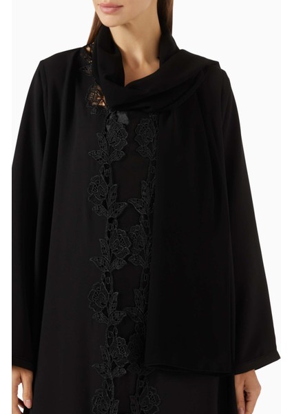 Romantik Detaylarla Şık Marrakesh Dantel Abaya Modası fırsatları