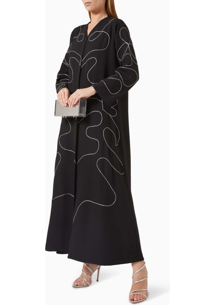 Şık Işlemeli Abaya Rahat Siluet ile Günlük ve Gece Kullanımına Uygun Tasarım fiyatları