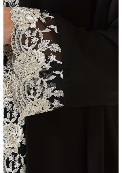 Şık Dantel Detaylı Abaya Nida Kumaşı ile Modern Şıklığın Adresi indirimleri