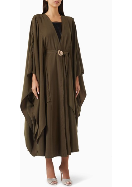 Ayarlanabilir Bel Kemeri ve Kaftan Kollu Abaya ile Sheila Hedersiz Şıklık ve Rahatlık
