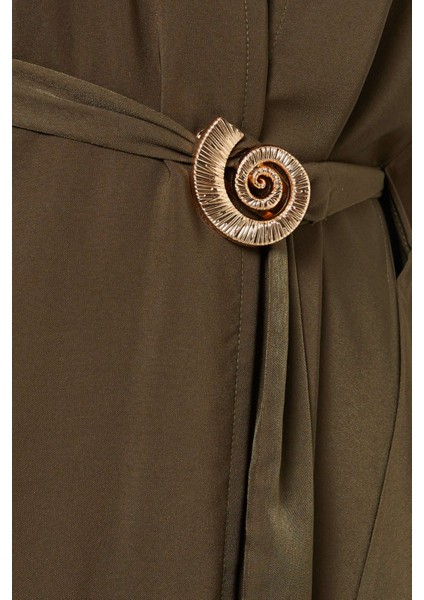 Ayarlanabilir Bel Kemeri ve Kaftan Kollu Abaya ile Sheila Hedersiz Şıklık ve Rahatlık