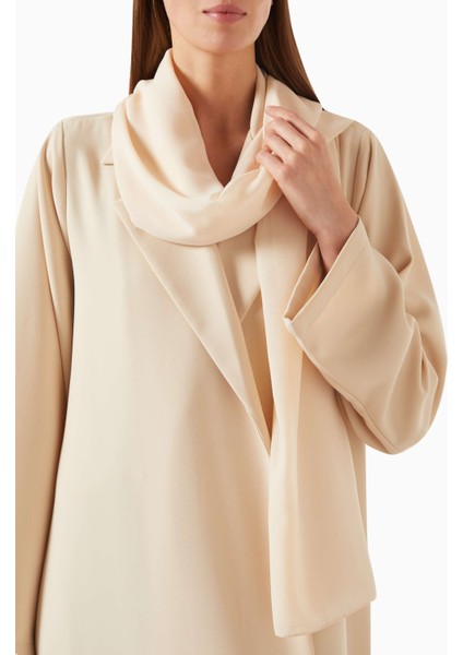 Zarif A Kesim Notch Yaka Abaya Rahat ve Şık Tasarım ile Günlük Kullanım Için Ideal indirimleri