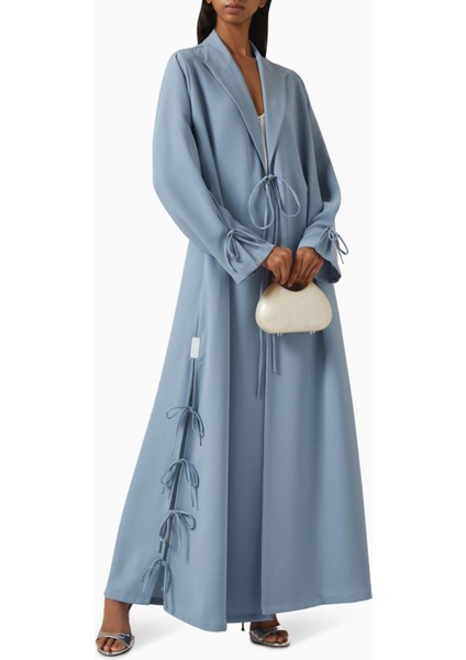 Konforlu ve Şık Tie-Up Peak Lapel Abaya ile Zarafetinizi Yükseltin fiyatları