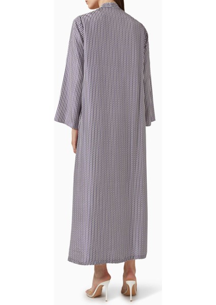 Lüks Tasarım ve Modern Tarz ile Şifon Baskılı Abaya ve Şeila Kombini modelleri