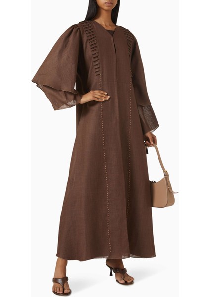 Şık Dikişli Abaya Seti ile Eğlenceli Renk Geçişi ve Zarif Şıklık fiyatları