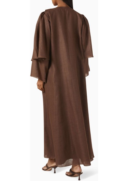 Şık Dikişli Abaya Seti ile Eğlenceli Renk Geçişi ve Zarif Şıklık modelleri