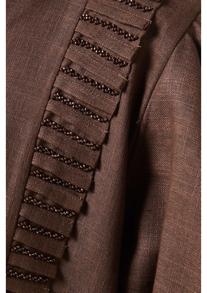 Şık Dikişli Abaya Seti ile Eğlenceli Renk Geçişi ve Zarif Şıklık