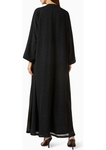 Şifon V Yaka Desenli Abaya ile Günlük ve Şık Tarzınızı Yükseltin modelleri