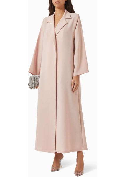 Modern Minimalist Notched Collar Abaya Uzun Kollu Aline Silueti ile Şıklığı Yansıtıyor fiyatları