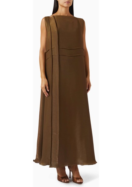 Şık Iki Parçalı Abaya Seti Ince Organza ile Modern ve Geleneksel Tarzın Birleşimi fırsatları