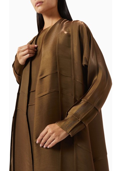 Şık Iki Parçalı Abaya Seti Ince Organza ile Modern ve Geleneksel Tarzın Birleşimi indirimleri