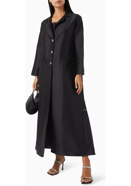 Şık A-Line Abaya Kaban Ince Dikiş ve Aksesuarlı Tasarım ile Şıklığınızı Tamamlayın fiyatları