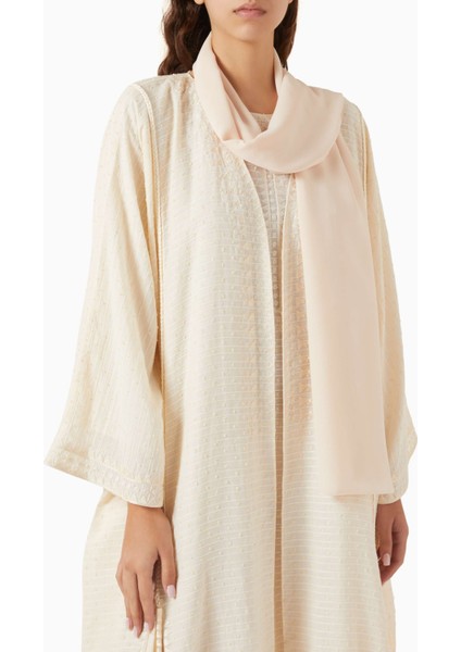 Şık Nakışlı Üç Parça Abaya ve Elbise Seti ile Zarif ve Rahat Şıklık fırsatları