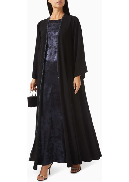 Şık Abaya Takımı ile Ramazan Etkinliklerinizi Özel Kılın 3 Parça Krepon Set fiyatları