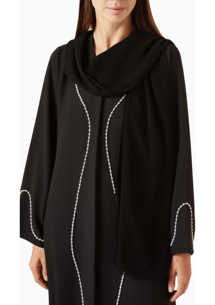 Şık ve Konforlu Pearl Işlemeli Abaya Akşam Davetleri Için Ideal Tasarım fırsatları