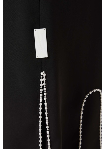 Şık ve Konforlu Pearl Işlemeli Abaya Akşam Davetleri Için Ideal Tasarım indirimleri