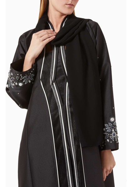 Şık Boncuk Işlemeli Abaya ile Modern Tarzınızı Yükseltin ve Dikkatleri Üzerinize Çekin fırsatları