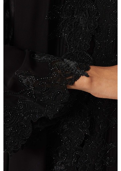 Dantel Işlemeli Rahat Abaya Modern Kadınlar Için Şık ve Pratik Seçenek indirimleri