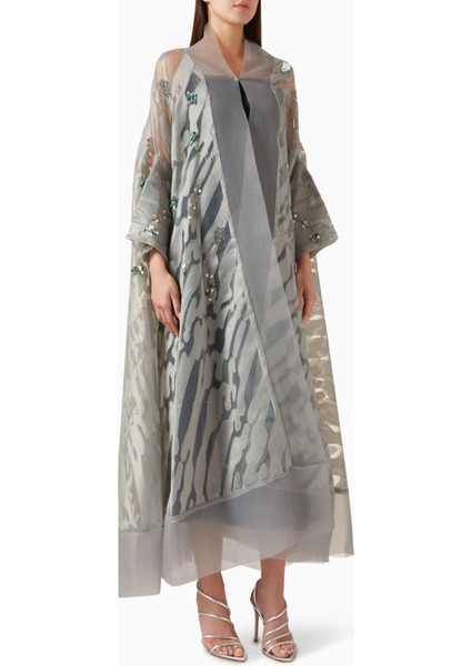 Işlemeli Organza Abaya Konforlu Tasarım ile Zarif Bir Seçim