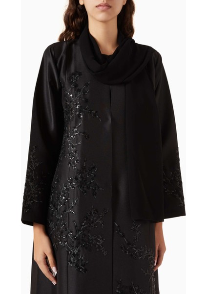 Şık Payet Detaylı Abaya Uzun Kollu ve Sheila Ile Konforlu Tasarım fırsatları