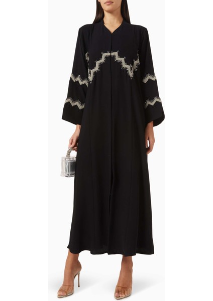 Şık Abaya ve Sheila Seti Incelikli Boncuk Süslemeli Krep Kumaş ile Pratik Şıklık fiyatları