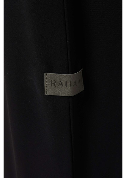 Şık Abaya ve Sheila Seti Incelikli Boncuk Süslemeli Krep Kumaş ile Pratik Şıklık