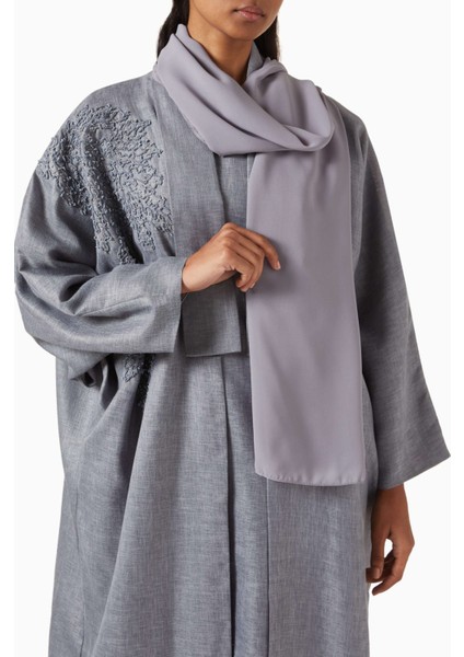 Kullanışlı Oversized Nakışlı Abaya Seti Vücuda Uygun Rahat Şıklık Için Ideal indirimleri
