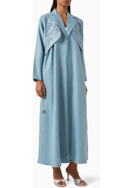 Işlemeli Abaya ile Günlük Şıklığı Yakalayın | Pamuk ve Keten Rahatlığı