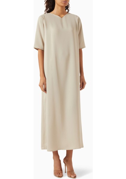 Şık ve Rahat Boncuk Süslemeli Açık Ön Abaya Uzun Kollu Günlük Kullanım Için Ideal indirimleri