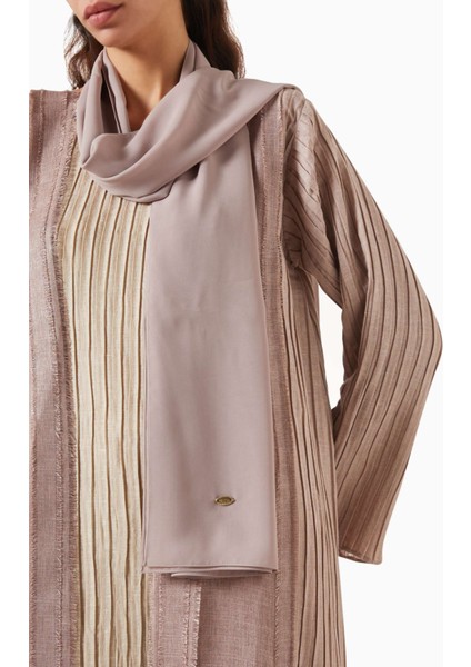 Üç Parçalı Şifon Abaya Seti Şık Plise Tasarım Rahat Drape ile Farklı Stil Seçenekleri indirimleri