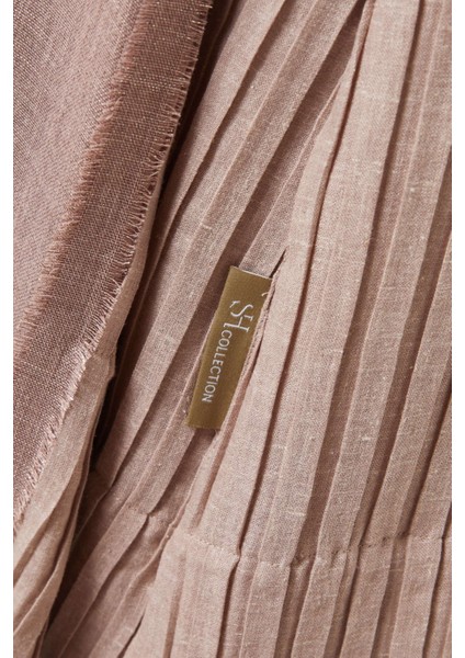 Üç Parçalı Şifon Abaya Seti Şık Plise Tasarım Rahat Drape ile Farklı Stil Seçenekleri