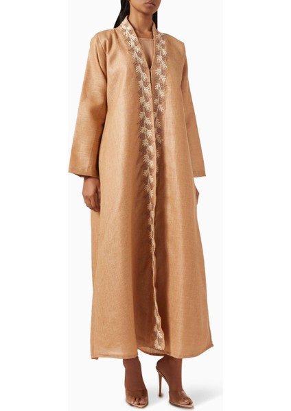 Hava Alan 3D Iplik Nakışlı Abaya ile Günlük ve Şık Tarzınızı Yükseltin