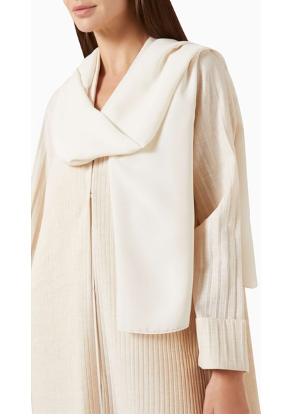 Modern Şık Kumaşlı Iki Renkli Pliseli Abaya ile Tarzınızı Yakalayın indirimleri