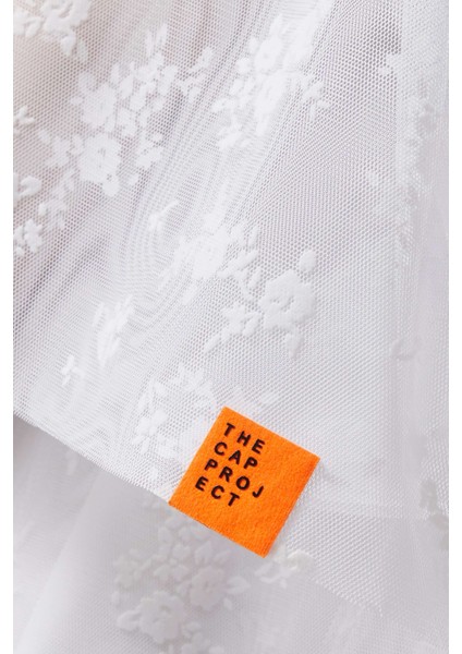 Şeffaf Tül Abaya Dandelion Motifi ile Aksesuar Sheila ile Birlikte Şık Tasarım fırsatları