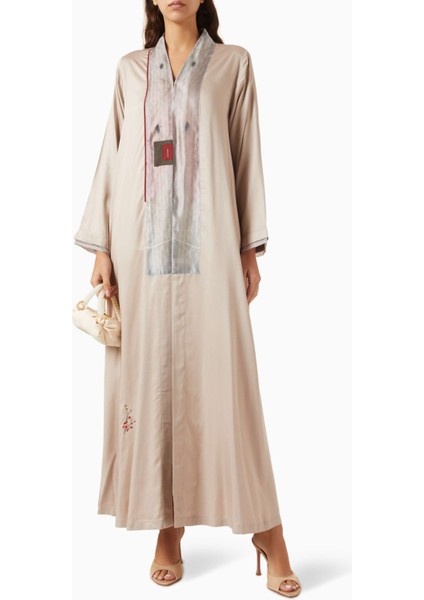 Modern Tasarım Abaya Rahat Şıklık ile Uzun Kollu ve Açık Ön Detaylı fiyatları