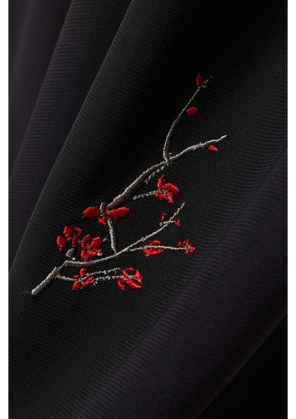 Çiçek Nakışlı Tulum Abiye Ön Bağlama ile Şık ve Zarif Kombin fırsatları