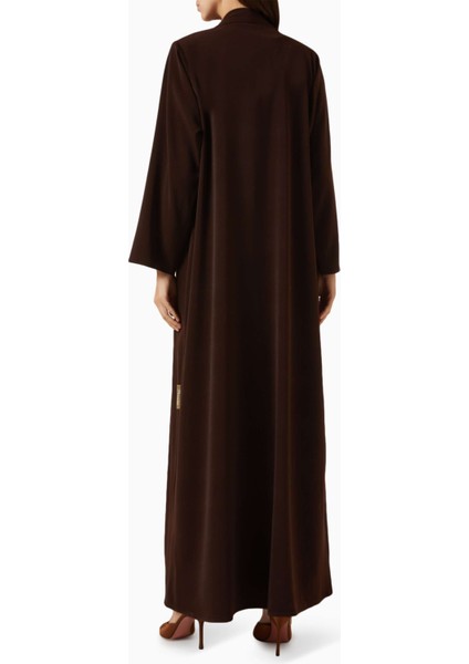 Şık 3 Parça Abaya Seti Açık Ön Detaylı Düşük Eğimli Kumaş Konforlu Kullanım modelleri