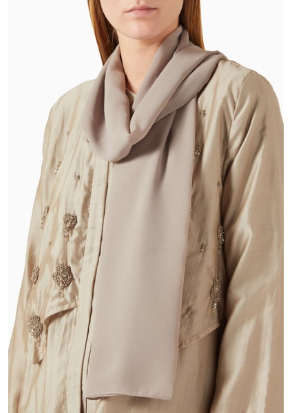 Şık ve Hafif Tencel Voile Abaya Bead Süslemeli Uzun Kollu Moda Ürünü fırsatları