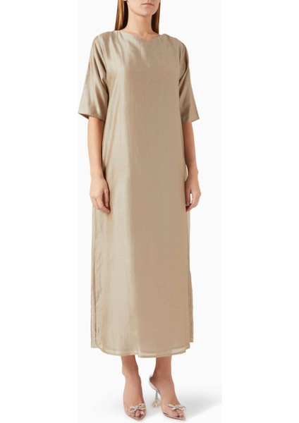 Şık ve Hafif Tencel Voile Abaya Bead Süslemeli Uzun Kollu Moda Ürünü indirimleri