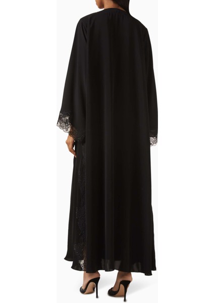 Romantik Dantel Işlemeli Abaya Şık Tasarımıyla Özel Günler Için Ideal Seçim modelleri