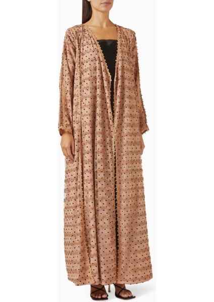 Polka Dot Desenli Abaya Şık ve Rahat Günlük Kullanım Için Ideal Seçim