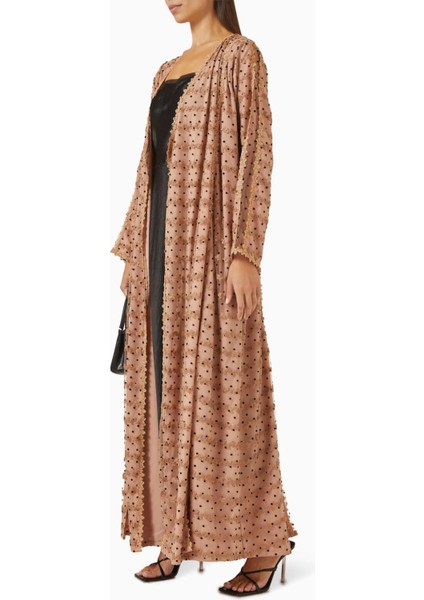 Polka Dot Desenli Abaya Şık ve Rahat Günlük Kullanım Için Ideal Seçim fiyatları