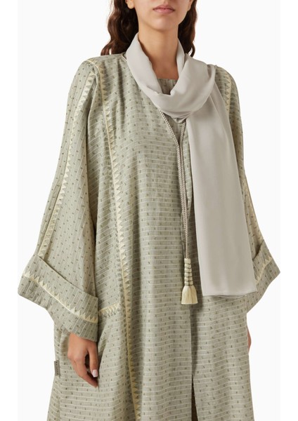 Modern Kadınlar Için Rahat Eşleştirilmiş Işlemeli Abaya ve Elbise Seti fırsatları