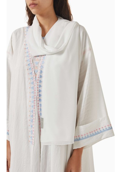 Şık Nakış Detaylı Abaya Setiyle Zarif ve Kendine Güvenen Modest Moda Deneyimi indirimleri