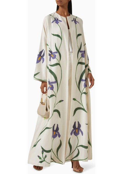 Lüks Tasarımlı Çiçek Desenli Abaya Şık ve Konforlu Günlük Veya Akşam Kıyafeti fiyatları