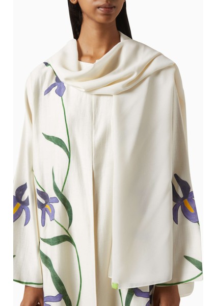 Lüks Tasarımlı Çiçek Desenli Abaya Şık ve Konforlu Günlük Veya Akşam Kıyafeti fırsatları