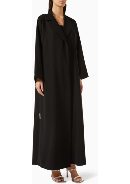 Zarif A Kesim Notch Yaka Abaya Rahat ve Şık Tasarım ile Günlük Kullanım Için Ideal