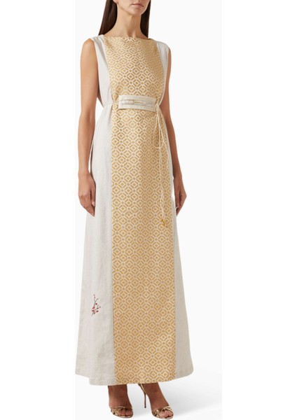 Şık ve Modaya Uygun Geometrik Desenli Maxidot Elbise ile Tarzınızı Yaratın