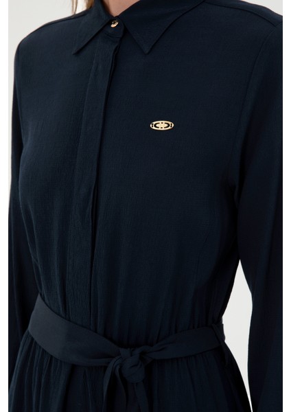 Kadın Lacivert Elbise (Dokuma) 50289869-VR033